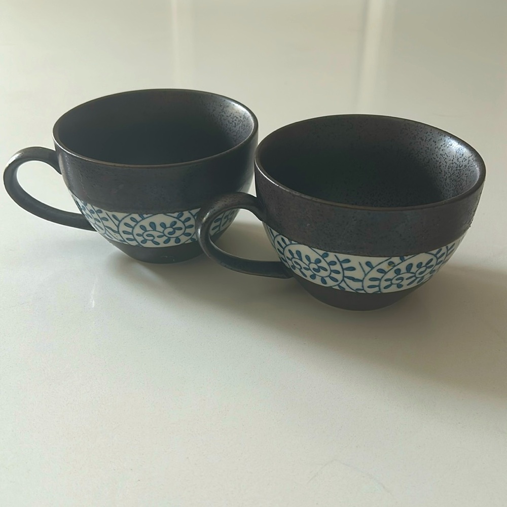 Japanese style Mugs Set of 2